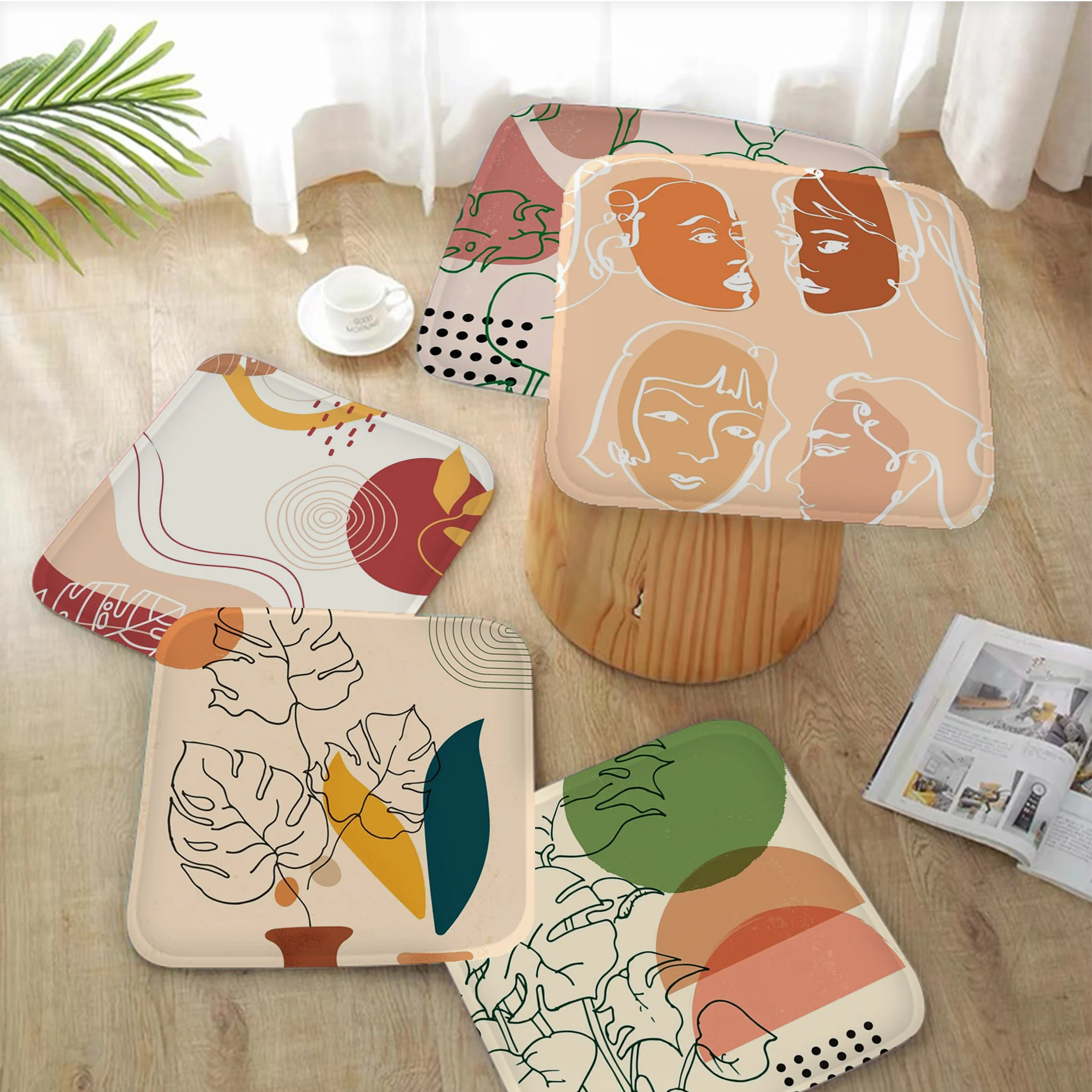 New Nordic Simple Abstract Line Square Dining Chair Cushion Circular Decoration Seat For Office Desk Cushion Pads
New Nordic Simple Abstract Line Square Dining Chair Cushion Circular Decoration Seat For Office Desk Cushion Pads
