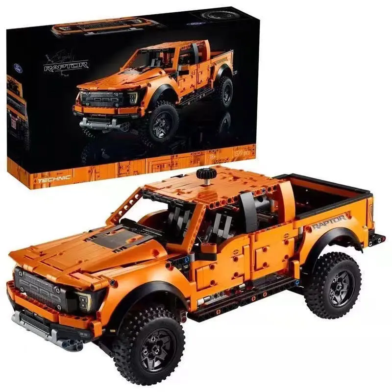 Technical 42126 Ford Raptors F-150 Pickup Truck Racing Car 1379pcs Building Block Model Vehicle Bricks Toys For Kids Gifts 
Technical 42126 Ford Raptors F-150 Pickup Truck Racing Car 1379pcs Building Block Model Vehicle Bricks Toys For Kids Gifts