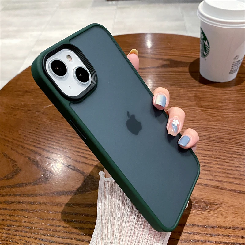 Luxury Transparent Matte Armor Phone Case For iPhone 14 Plus 13 12 Pro Max Soft Silicone Hard Acrylic Shockproof Cover Bumper
Luxury Transparent Matte Armor Phone Case For iPhone 14 Plus 13 12 Pro Max Soft Silicone Hard Acrylic Shockproof Cover Bumper