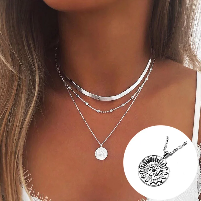 3 Layer Lotus Pendant Necklace Dainty Delicate Layered Choker Necklace Adjustable Layering Elegant Necklaces for Women TT@88
3 Layer Lotus Pendant Necklace Dainty Delicate Layered Choker Necklace Adjustable Layering Elegant Necklaces for Women TT@88