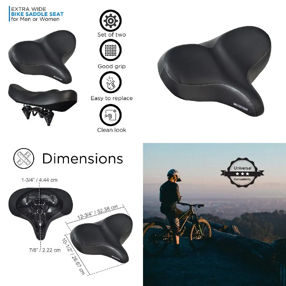 Men's/Women's High Quality, Soft and Comfortable Wide Bicycle Saddle Seat Replacement
Men's/Women's High Quality, Soft and Comfortable Wide Bicycle Saddle Seat Replacement