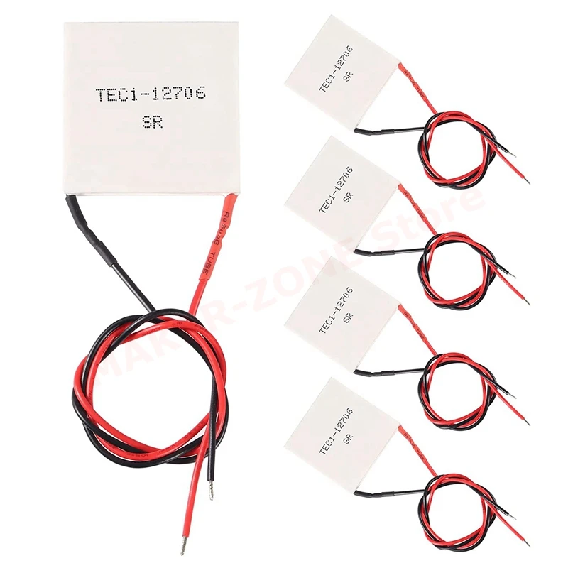 5 шт. TEC1-12706 полупроводниковые охлаждающие таблетки 12 В 6A радиатор термоэлектрический кулер охлаждающая пластина Пельтье модуль 40x40 мм
5 шт. TEC1-12706 полупроводниковые охлаждающие таблетки 12 В 6A радиатор термоэлектрический кулер охлаждающая пластина Пельтье модуль 40x40 мм