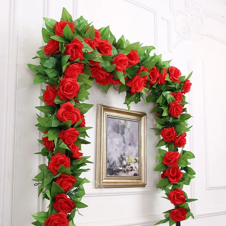 1 PCS 240CM Artificial Flowers Silk Roses Vine Wall Hanging Art Decoration Flower Wedding Arch DIY Garland Home Garden Decor
1 PCS 240CM Artificial Flowers Silk Roses Vine Wall Hanging Art Decoration Flower Wedding Arch DIY Garland Home Garden Decor