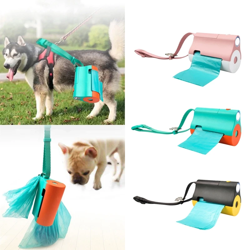 Poop Bag Dispenser Holder with Light Leash Attachment Bags Dispenser for Dogs Drop Shipping
Poop Bag Dispenser Holder with Light Leash Attachment Bags Dispenser for Dogs Drop Shipping