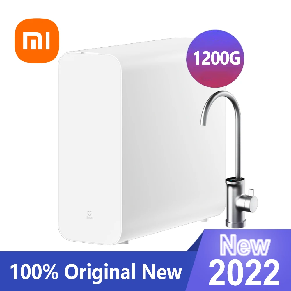 Xiaomi Water Purifier 1200G 3.2L/Min Large Flow Dual RO Reverse Osmosis Filtration Filter With Faucet TDS Display Mijia APP
Xiaomi Water Purifier 1200G 3.2L/Min Large Flow Dual RO Reverse Osmosis Filtration Filter With Faucet TDS Display Mijia APP