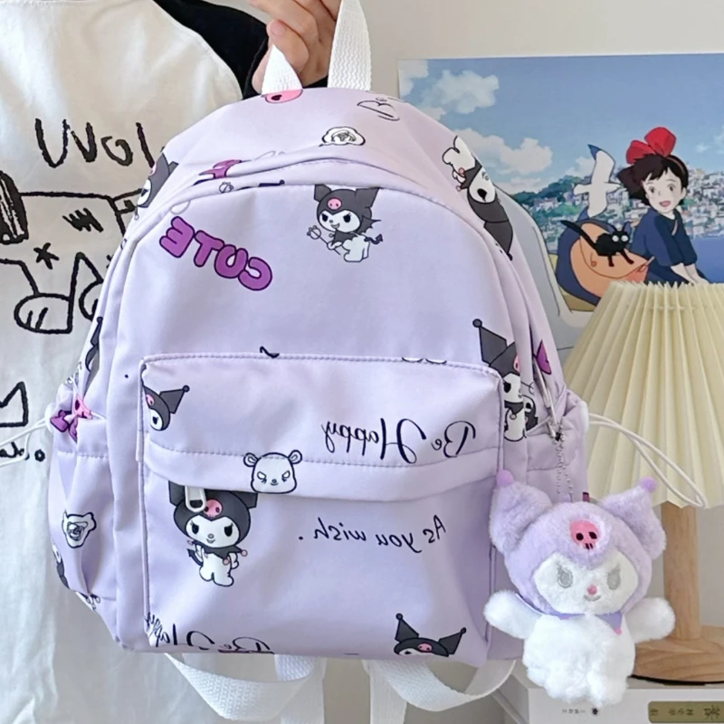 New Sanrio Cartoon Kuromi Kawaii Versatile Backpack Casual Exquisite Large Capacity Travel Backpack Girls Birthday Gift
New Sanrio Cartoon Kuromi Kawaii Versatile Backpack Casual Exquisite Large Capacity Travel Backpack Girls Birthday Gift