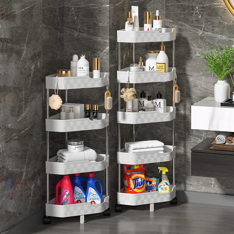 Tier Organizer Trolley Rack Multifunction Wheels Organizer With Bathroom For Storage Rolling Corner 2/3/4/5 Cart Cart Storage 
Tier Organizer Trolley Rack Multifunction Wheels Organizer With Bathroom For Storage Rolling Corner 2/3/4/5 Cart Cart Storage
