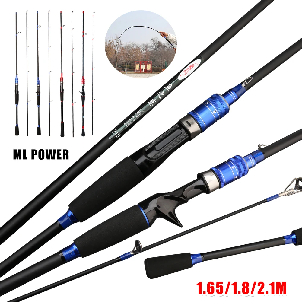 Fishing Rod 1.65/1.8/2.1m Carbon Spinning Casting Fishing Rod Lure Pole 2-piece Carp Fishing Freshwater Saltwater Accessories
Fishing Rod 1.65/1.8/2.1m Carbon Spinning Casting Fishing Rod Lure Pole 2-piece Carp Fishing Freshwater Saltwater Accessories