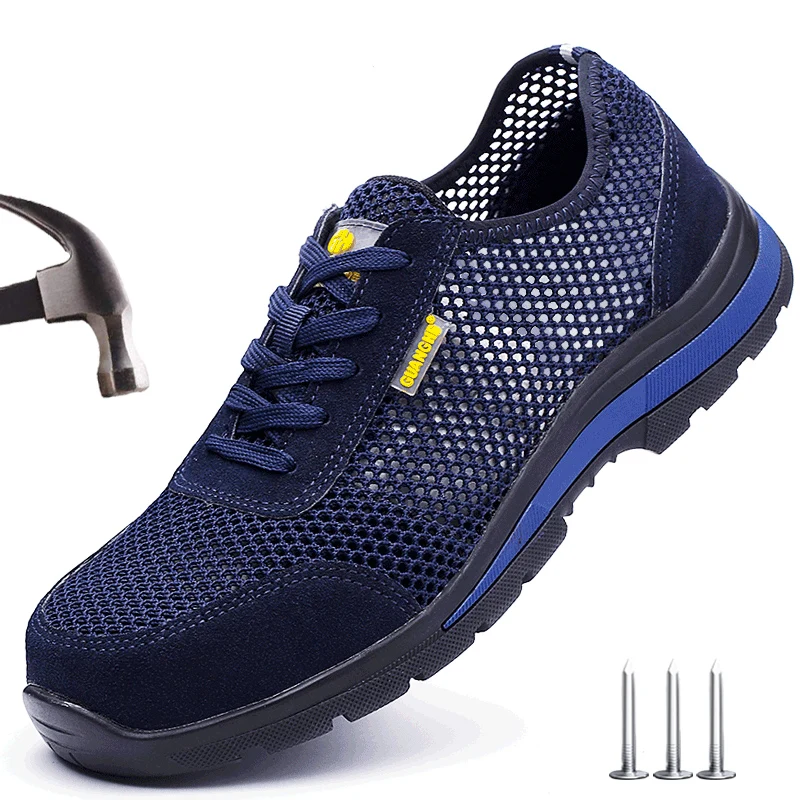 Safety Shoes Men Summer Breathable Steel Toe Shoes Work Sneakers Indestructible Anti-smash Work Safety Boots
Safety Shoes Men Summer Breathable Steel Toe Shoes Work Sneakers Indestructible Anti-smash Work Safety Boots