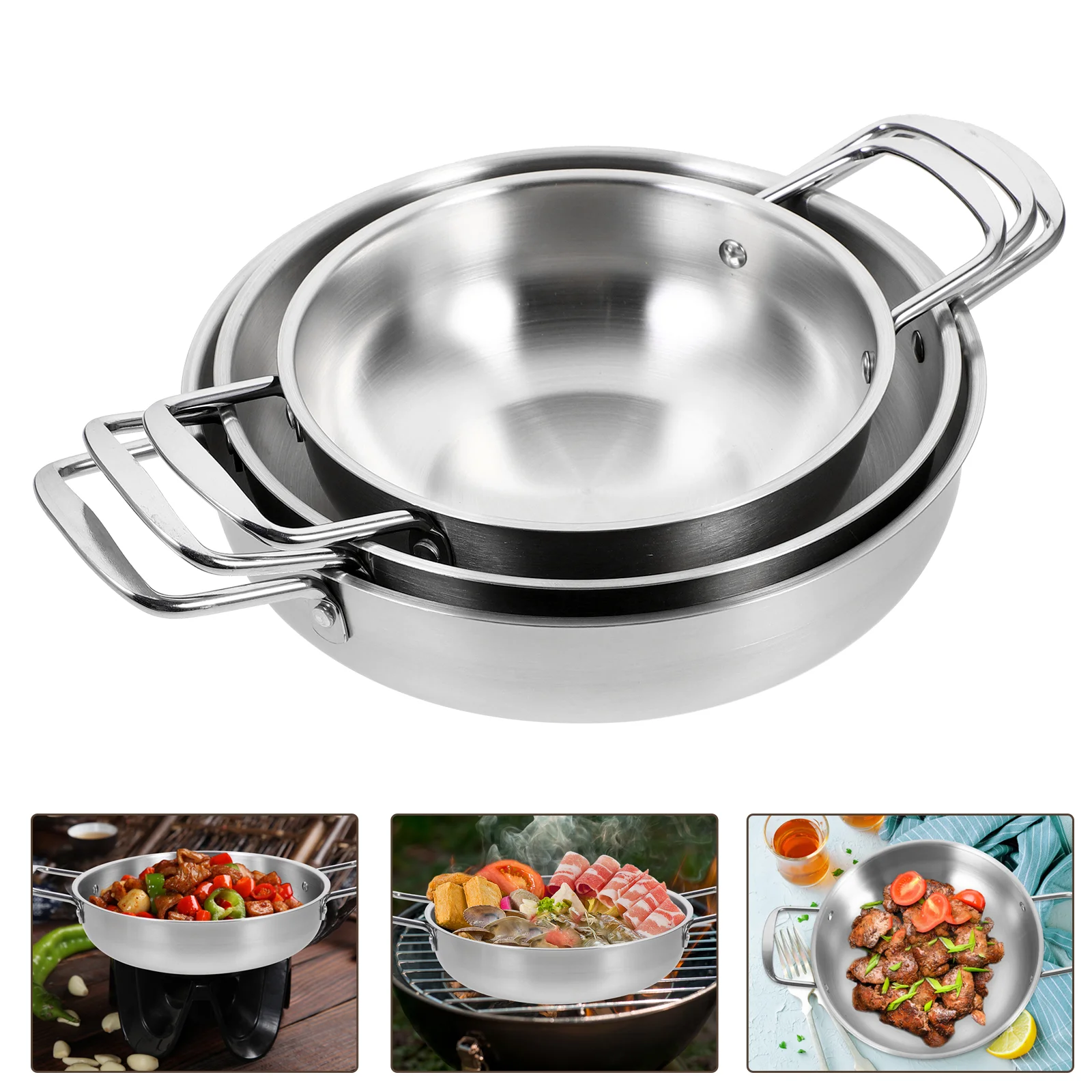 Pot Pan Stainless Ramen Steel Plate Steaming Soup Korean Steam Tray Steamer Platter Serving Seafood Steak Pasta Frying Saute
Pot Pan Stainless Ramen Steel Plate Steaming Soup Korean Steam Tray Steamer Platter Serving Seafood Steak Pasta Frying Saute