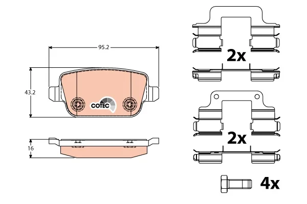 GDB1708 for rear brake pad MONDEO IV SMAX 1.6ti/2,0///tdci/2,0TDCI/22,0tdci 07 / S80 III XV70 II
GDB1708 for rear brake pad MONDEO IV SMAX 1.6ti/2,0///tdci/2,0TDCI/22,0tdci 07 / S80 III XV70 II
