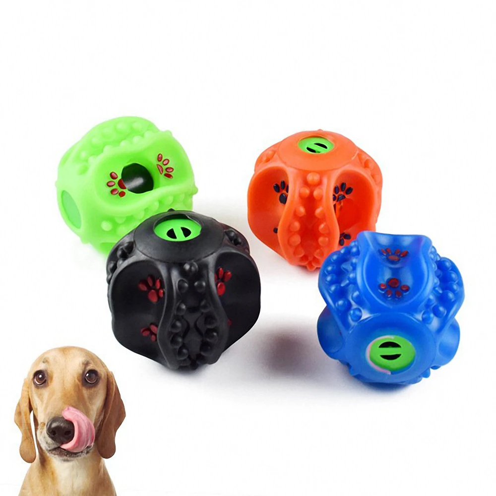 Pet Dog Curved Spherical Sounding Leakage Food Ball Dog Molar Teeth Cleaning Squeaky Toy Balls Pets Training Accessories
Pet Dog Curved Spherical Sounding Leakage Food Ball Dog Molar Teeth Cleaning Squeaky Toy Balls Pets Training Accessories