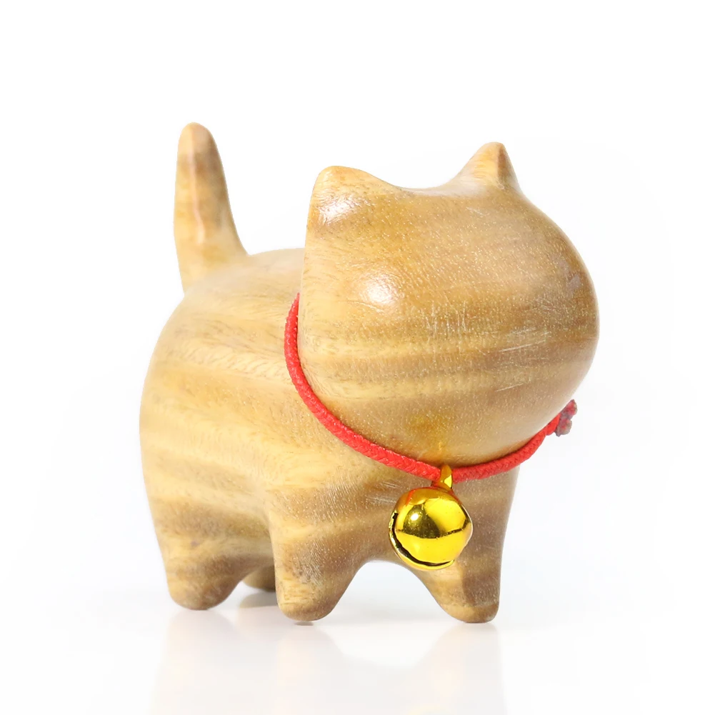 Real Green Sandalwood Bell Cat Doll Creative Car Decoration Accessories Auto Ornaments Toy Cute Micro Landscape Model Child Gift
Real Green Sandalwood Bell Cat Doll Creative Car Decoration Accessories Auto Ornaments Toy Cute Micro Landscape Model Child Gift