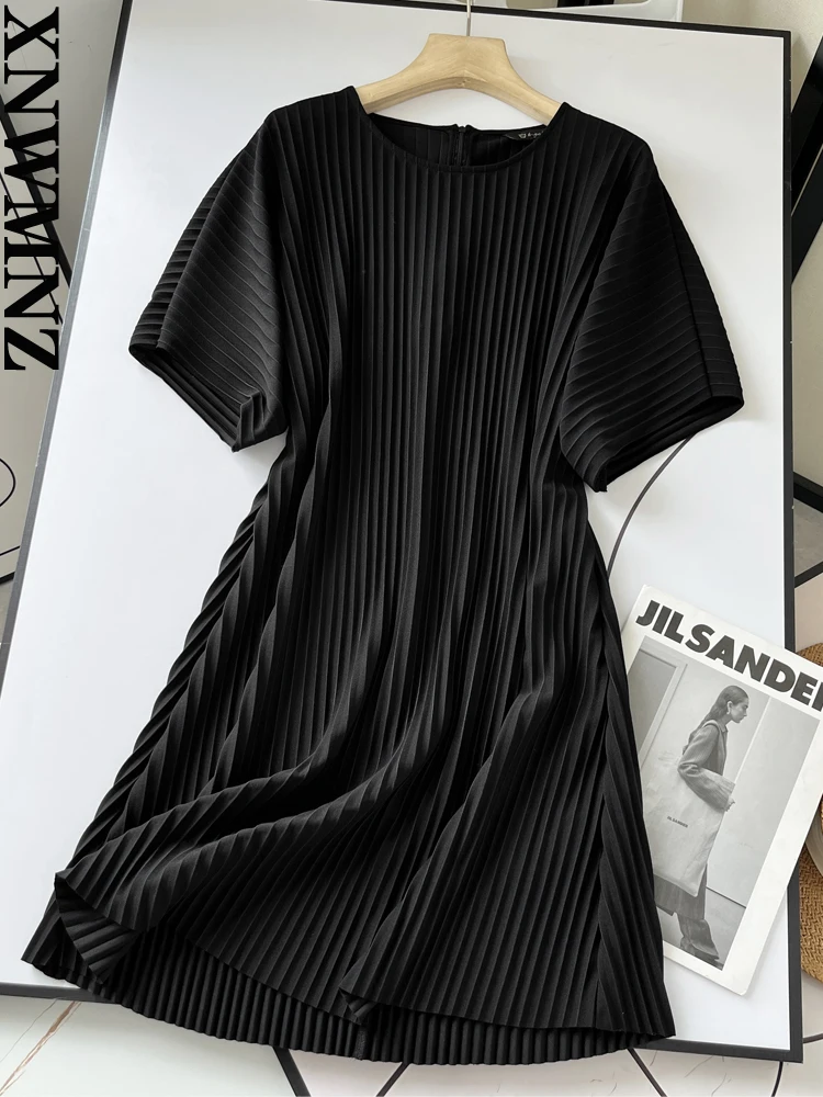 XNWMNZ Women's Fashion Casual O Neck Pleated Dress High Street Short Sleeve Versatile Female Chic Mini Dresses
XNWMNZ Women's Fashion Casual O Neck Pleated Dress High Street Short Sleeve Versatile Female Chic Mini Dresses