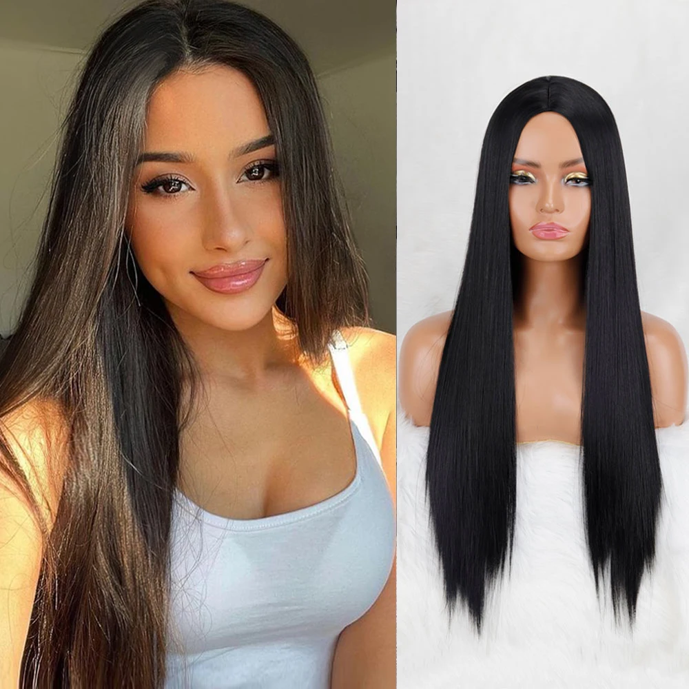 Black Blonde Long Straight Synthetic Wig Women Wear Nature Every dayLight Blue for Mixed and Wig Middle Part Nature Hair
Black Blonde Long Straight Synthetic Wig Women Wear Nature Every dayLight Blue for Mixed and Wig Middle Part Nature Hair