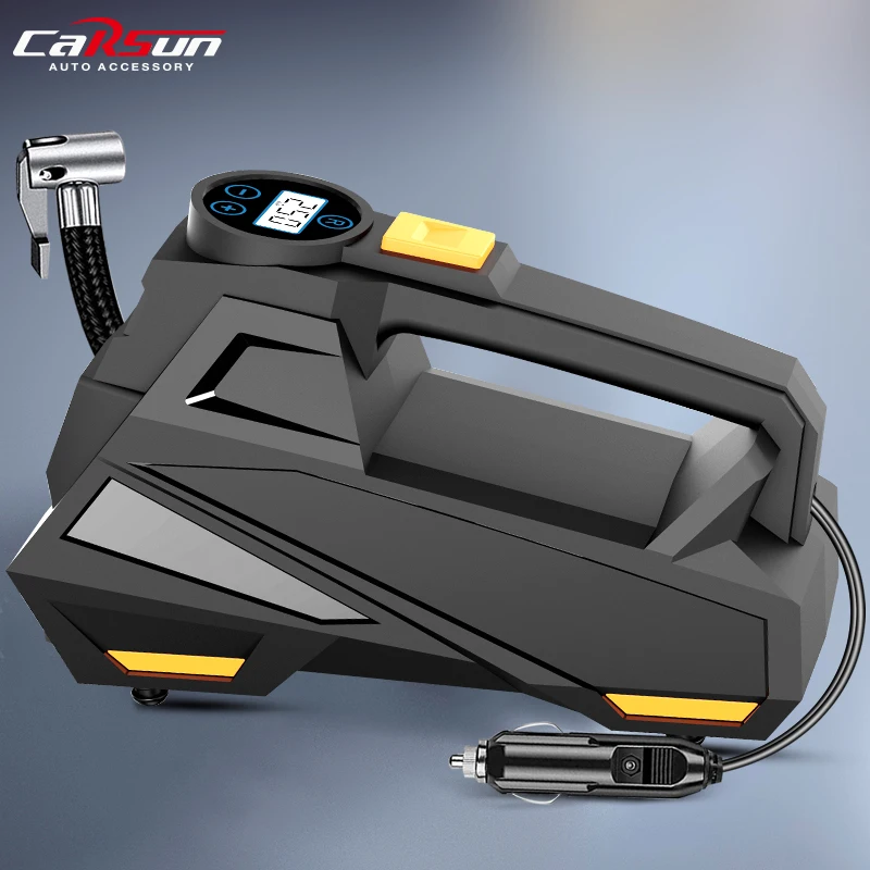 

CARSUN Portable 12V Car Pumps Tire Inflator Pump For Car Compressor Electric Air Pump Tire Air Injector bomba de ar do carro
