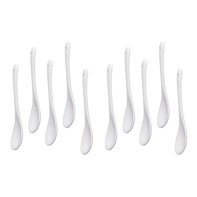 10PCS White Porcelain Egg Spoons Ceramic Spoons Coffee Spoon Dessert Spoon Mocha Dip Serving Spoon
10PCS White Porcelain Egg Spoons Ceramic Spoons Coffee Spoon Dessert Spoon Mocha Dip Serving Spoon