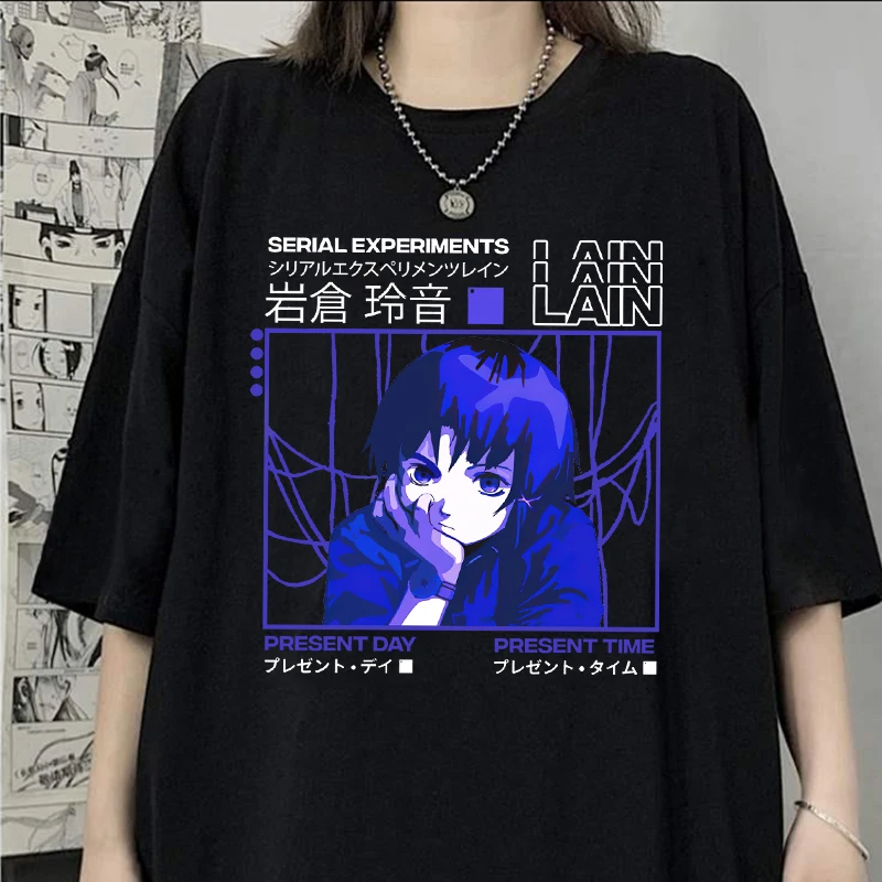 Serial Experiments Lain Oversized T-Shirt Men Cotton T Shirt Glitch Iwakura Manga Weeb Girl Sci Fi Anime Short Sleeve Tee Tops
Serial Experiments Lain Oversized T-Shirt Men Cotton T Shirt Glitch Iwakura Manga Weeb Girl Sci Fi Anime Short Sleeve Tee Tops