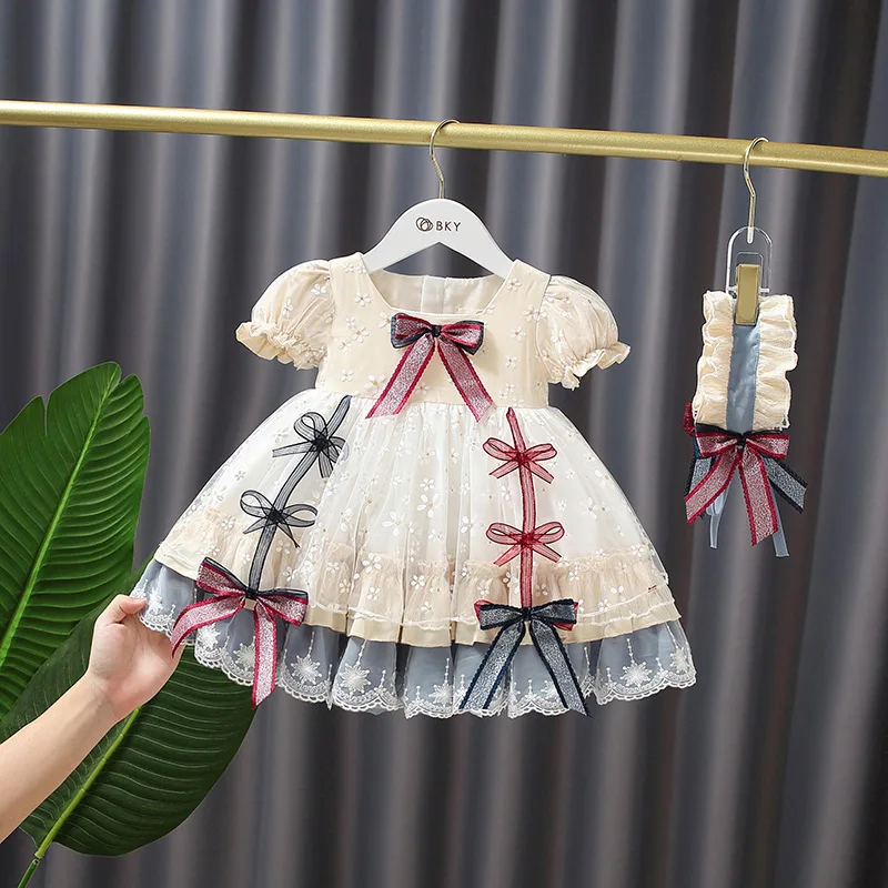 Baby Girls Sweet Princess Lolita Dress Children Baby Short Sleeve Lace Ball Gown Bow Birthay Party Dresses Kids
Baby Girls Sweet Princess Lolita Dress Children Baby Short Sleeve Lace Ball Gown Bow Birthay Party Dresses Kids