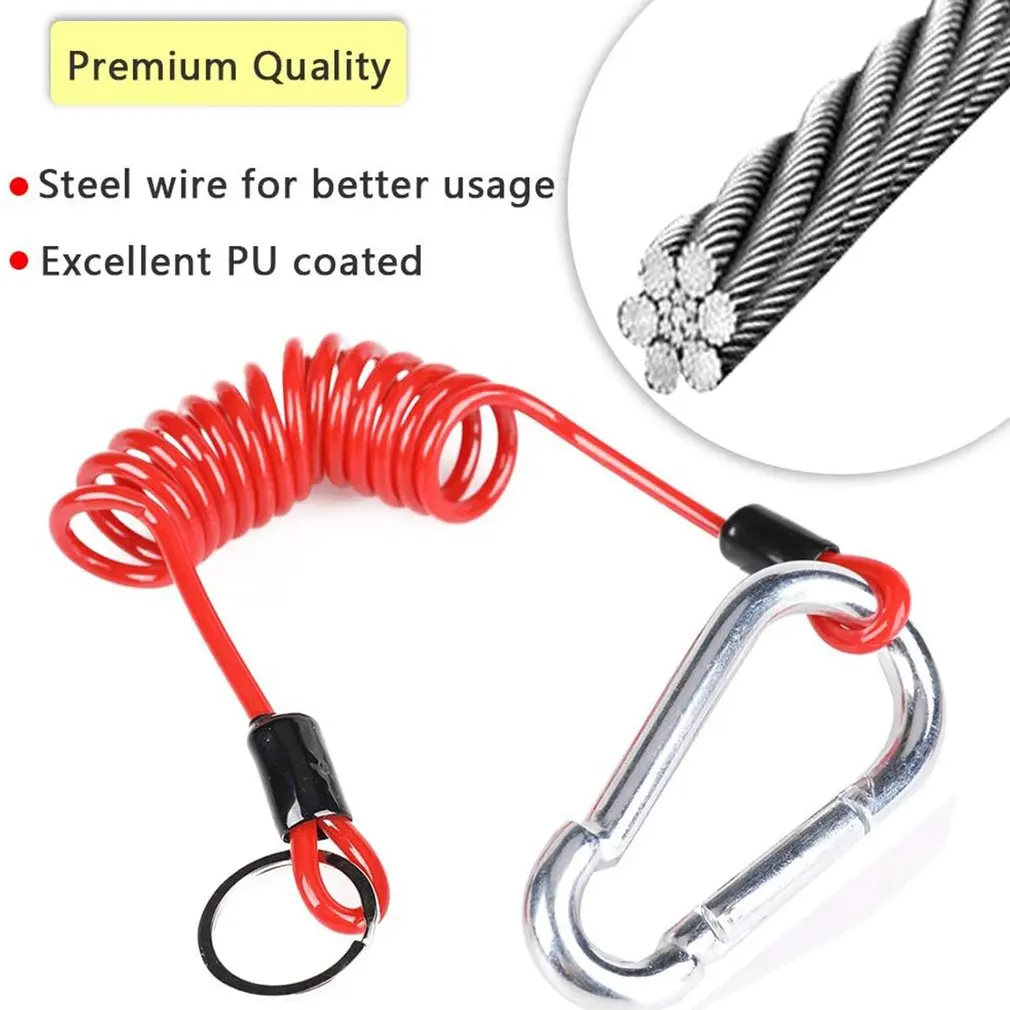 Φ2.5mm×1.5m Travel Trailer Anti-Lost Cable Coiled Easily Installation With Safety Breakaway Cable Camping Car Accessory Durable
Φ2.5mm×1.5m Travel Trailer Anti-Lost Cable Coiled Easily Installation With Safety Breakaway Cable Camping Car Accessory Durable