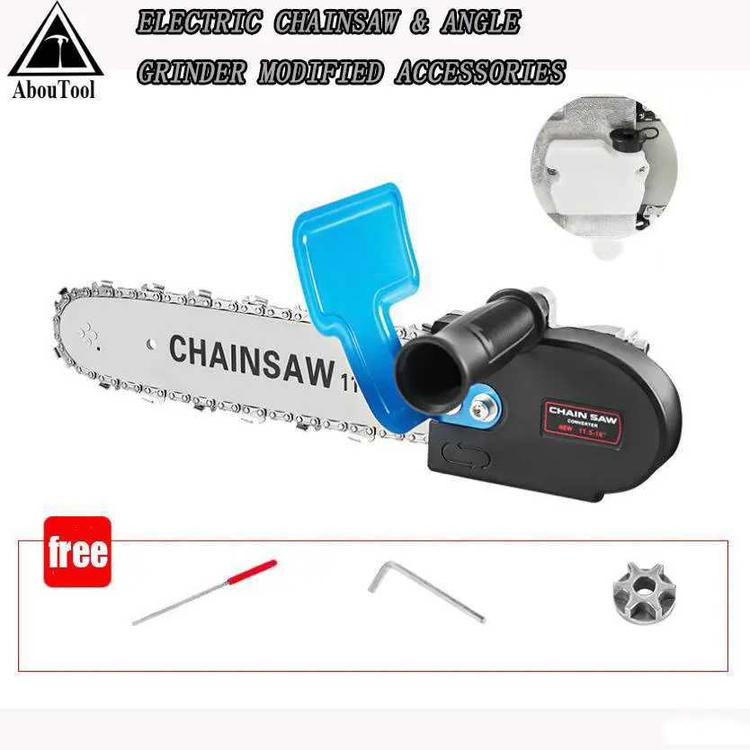 

12inch Electric Chainsaw Angle Grinder Modified Electric Chain Saw Shelf Quick Chainsaw Electric Wood Saw Power Tool Accessories