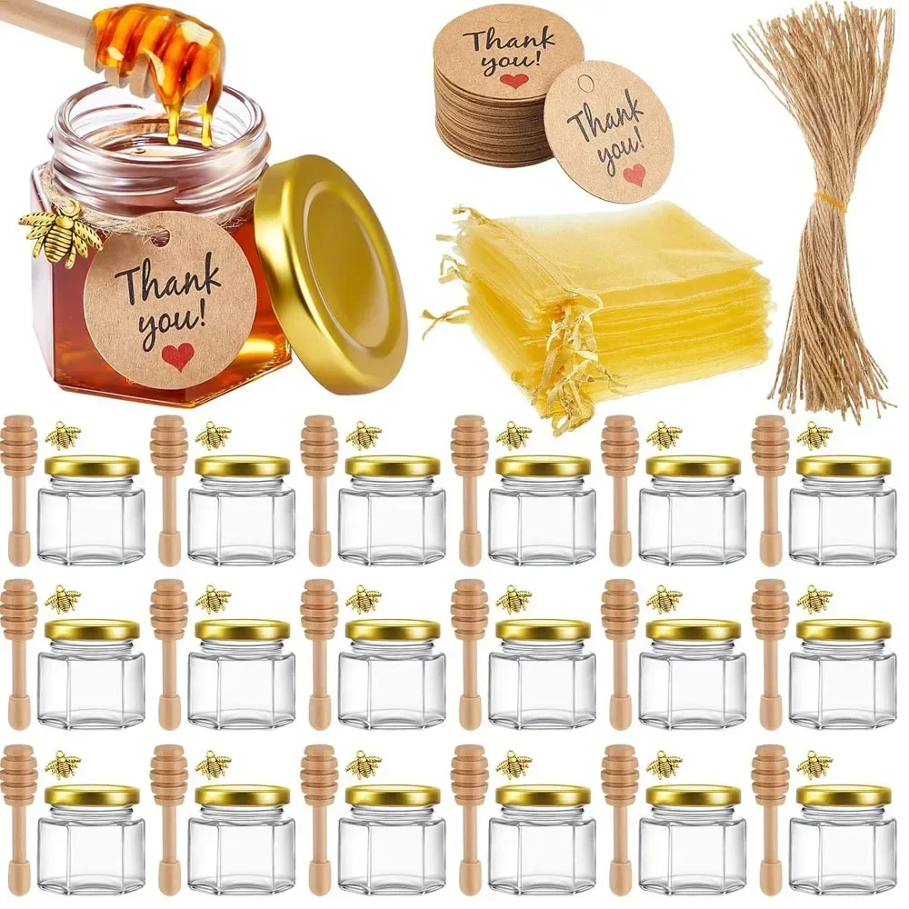 

Pendants, Dipper, Shower Honey Favors Honey - Wedding & Jutes Gift Gold Mini Baby Perfect For And Bee With Jars Bags Lid, Favor
