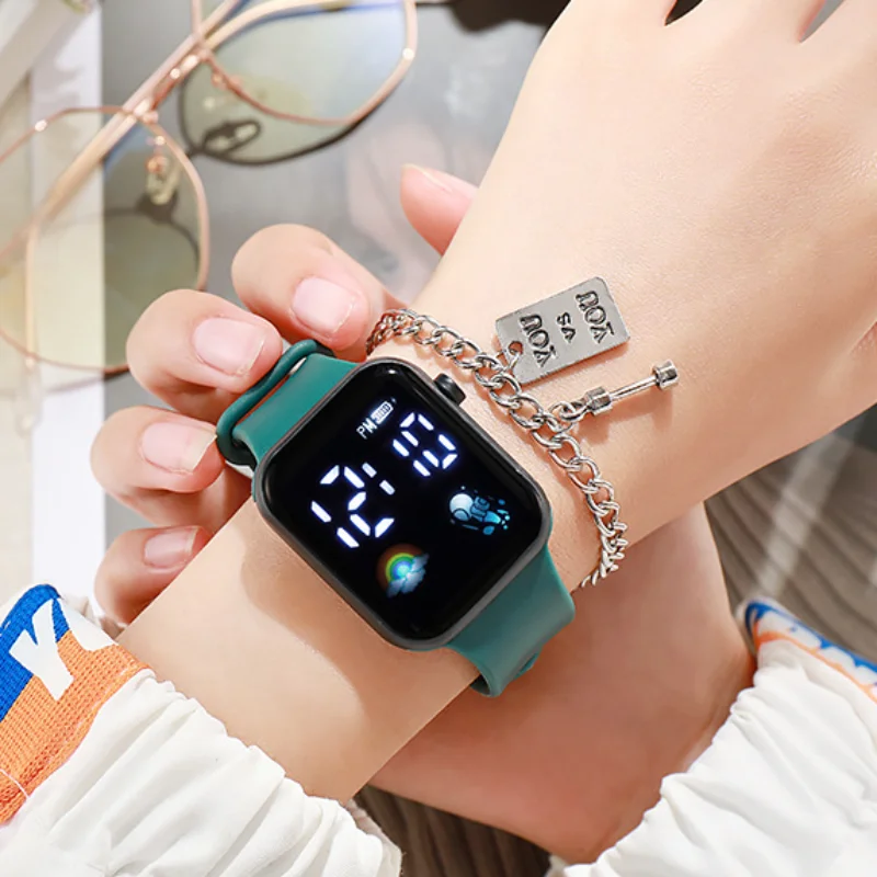New LED Electronic Watch Rainbow Astronaut Square Sports Watches Student Children Glow Digital Wristwatches Reloj Mujer Clock
New LED Electronic Watch Rainbow Astronaut Square Sports Watches Student Children Glow Digital Wristwatches Reloj Mujer Clock
