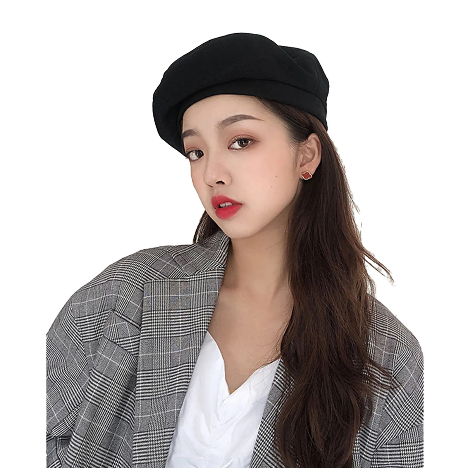 Women Casual PU Leather Beret Hat British Retro Korean Version Cap Adjustable Rope Solid Color Accessories for Spring Autumn
Women Casual PU Leather Beret Hat British Retro Korean Version Cap Adjustable Rope Solid Color Accessories for Spring Autumn