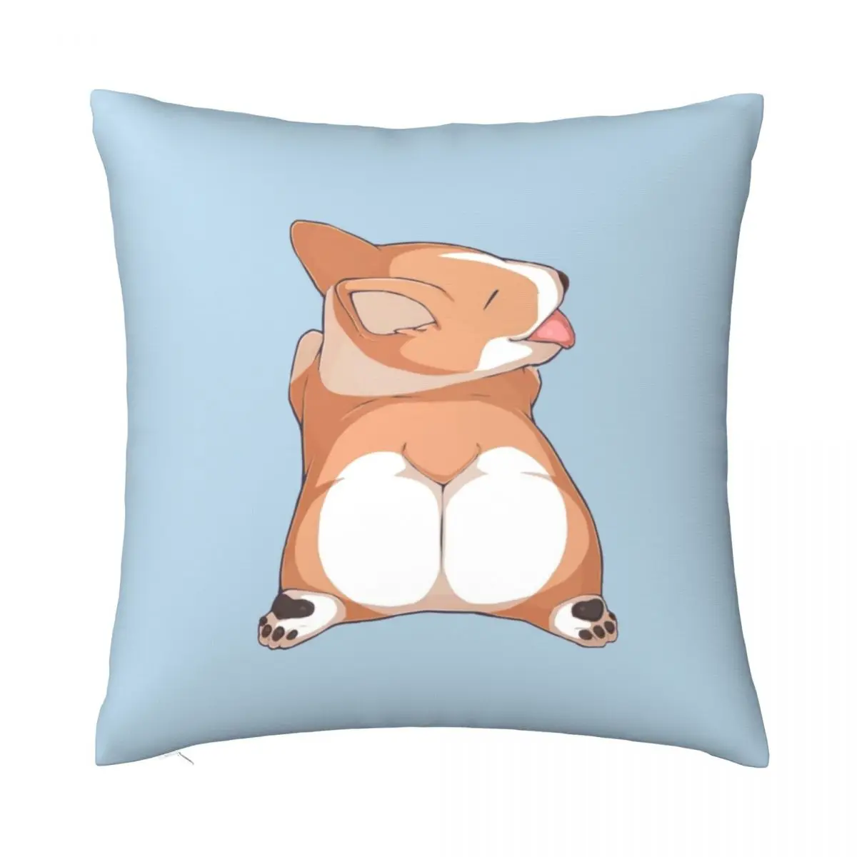 

Cute Corgi Butt Pillowcase Printing Polyester Cushion Cover Decorative Animal Dog Throw Pillow Case Cover Sofa Square 40*40cm
