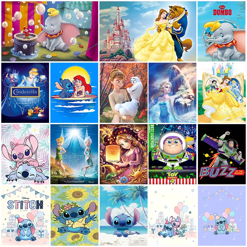 5D Disney Cartoon Character DIY Diamond Painting Stitch Princess Toy Story Dumbo Elsa Mosaic Embroidery Rhinestones Decor Gift
5D Disney Cartoon Character DIY Diamond Painting Stitch Princess Toy Story Dumbo Elsa Mosaic Embroidery Rhinestones Decor Gift