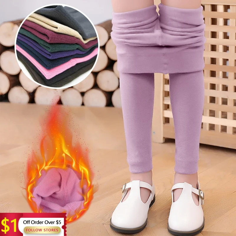 Winter Baby Girl Cotton Plus Velvet Thick Warm Leggings Fleece Lining Nine-Point Pants Kids Child Thermal Cropped Trousers
Winter Baby Girl Cotton Plus Velvet Thick Warm Leggings Fleece Lining Nine-Point Pants Kids Child Thermal Cropped Trousers