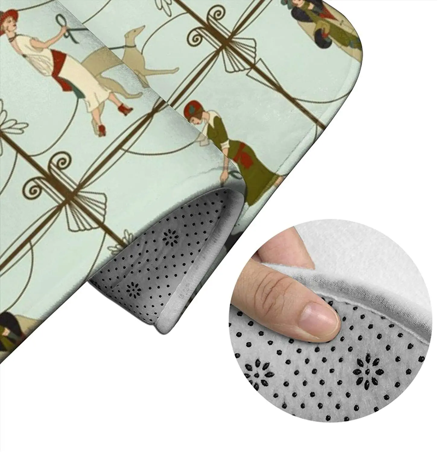 Deco Dames and Dogs Mint Bathroom Mat Sets 3 Piece Set Rugs Memory Foam Mat Set Toilet Seat Cover Bath mat Lid Cover
Deco Dames and Dogs Mint Bathroom Mat Sets 3 Piece Set Rugs Memory Foam Mat Set Toilet Seat Cover Bath mat Lid Cover