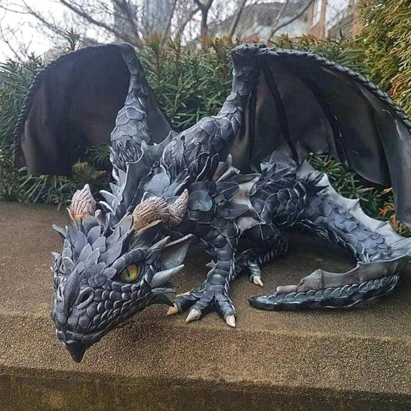 Outdoor Garden Big Squatting Dragon Sculpture Dragon Guardian Statue Garden Dragon Sculpture Statue Decoration Gothic Dragon
Outdoor Garden Big Squatting Dragon Sculpture Dragon Guardian Statue Garden Dragon Sculpture Statue Decoration Gothic Dragon