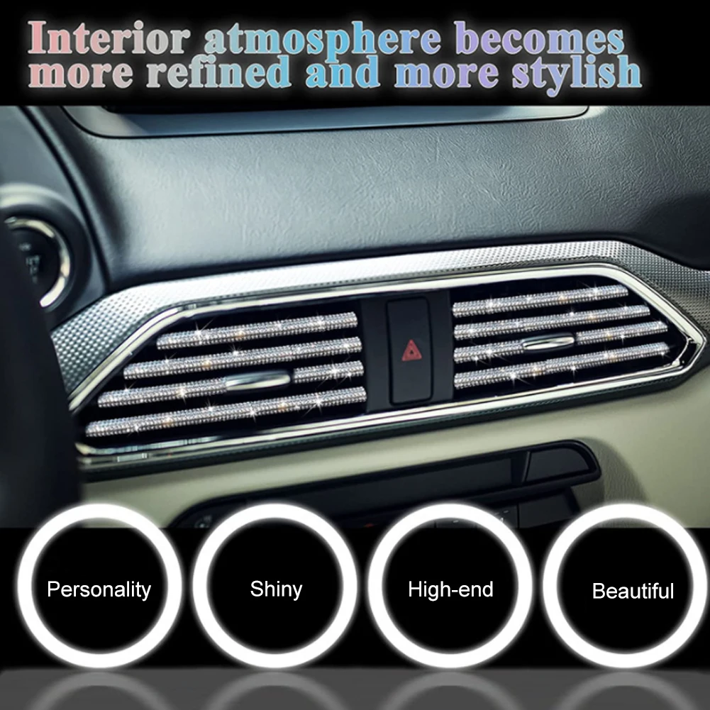 20cm Car Air Conditioner Outlet Trim Decorative Car Bling Kit U Shape Moulding Trim Cover Air Vent Strip Car Styling Accessories
20cm Car Air Conditioner Outlet Trim Decorative Car Bling Kit U Shape Moulding Trim Cover Air Vent Strip Car Styling Accessories