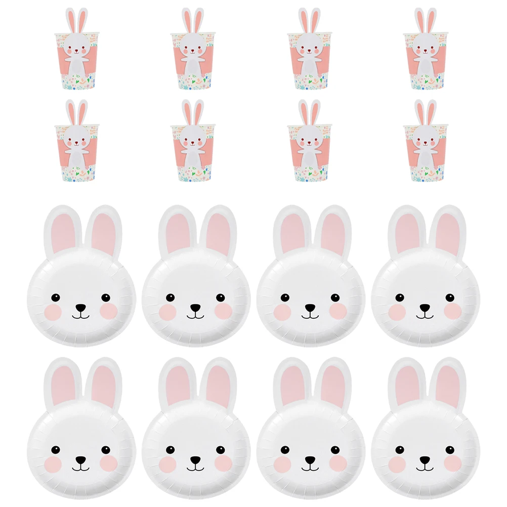 8 Sets Cups Bunny Pattern Plate Paper Cups Disposable Paper Plates Water Paper Cup For Easter Festival Party
8 Sets Cups Bunny Pattern Plate Paper Cups Disposable Paper Plates Water Paper Cup For Easter Festival Party