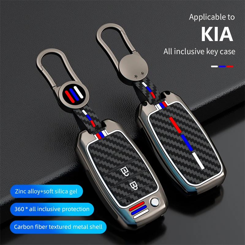 

Alloy Car Flip Key Case Cover Shell Fob For KIA RIO 3 K2 K3 K4 K5 Sportege Picanto Optima Soul Ceed Sorento Forte Stinger Cerato