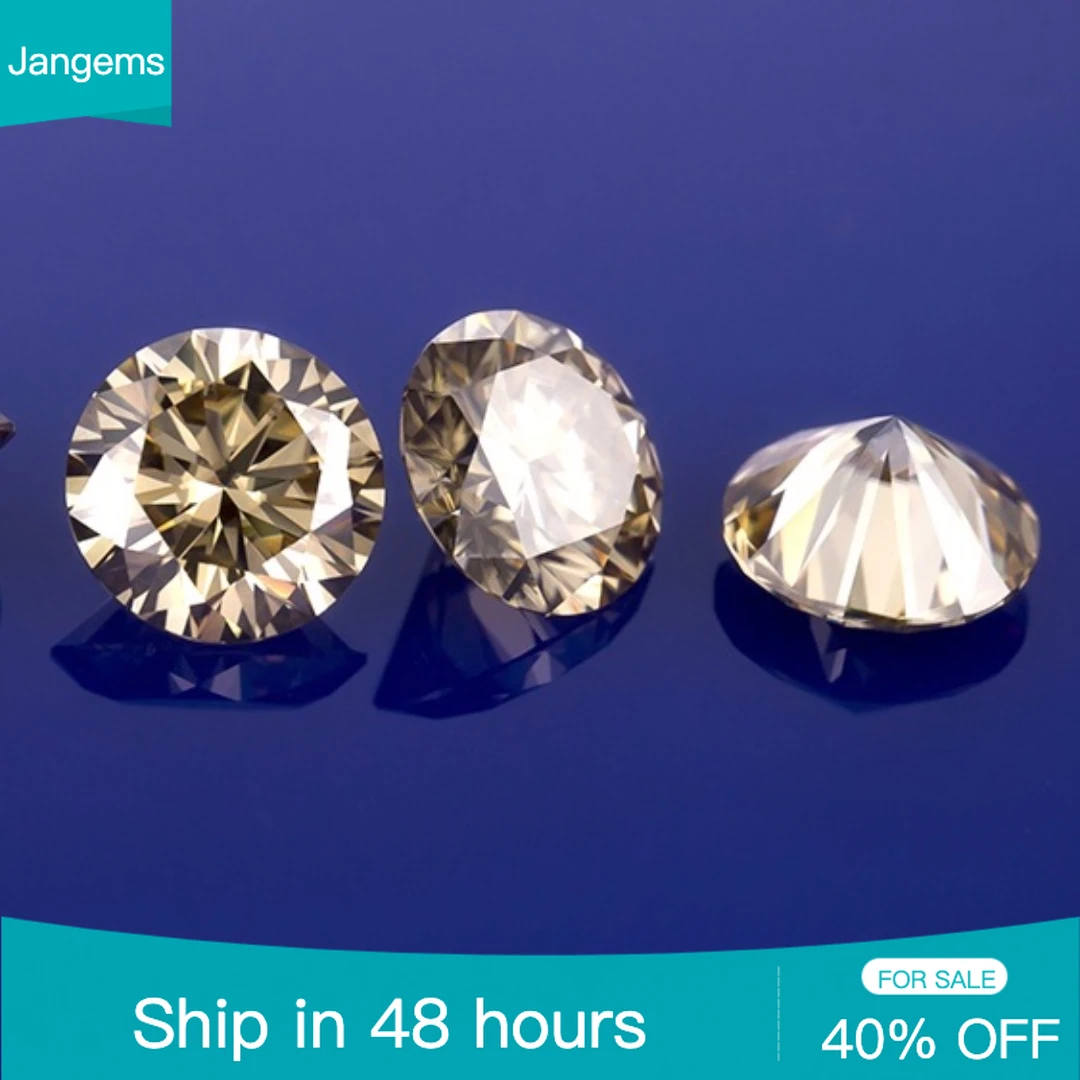 Moissanite Stone Champagne Color VVS1 Round 1CT -3CT Gemstone Diamond for Couple Proposal Jewelry Ring Gift with GRA Certificate
Moissanite Stone Champagne Color VVS1 Round 1CT -3CT Gemstone Diamond for Couple Proposal Jewelry Ring Gift with GRA Certificate
