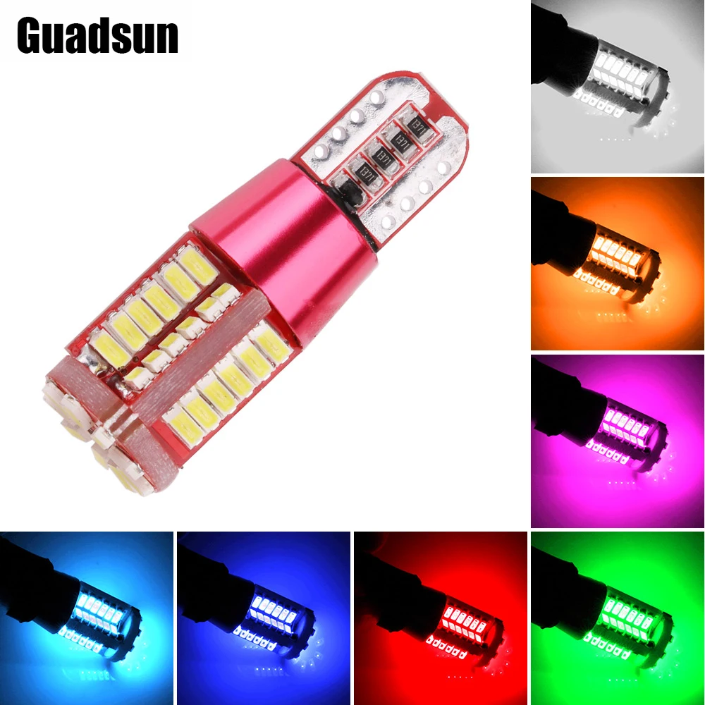 Guadsun 2pcs T10 LED W5W 168 192 3014 57SMD Bulbs Canbus No Error 6000K 12V License Plate Light Width Lamp Door Lamp White Blue
Guadsun 2pcs T10 LED W5W 168 192 3014 57SMD Bulbs Canbus No Error 6000K 12V License Plate Light Width Lamp Door Lamp White Blue