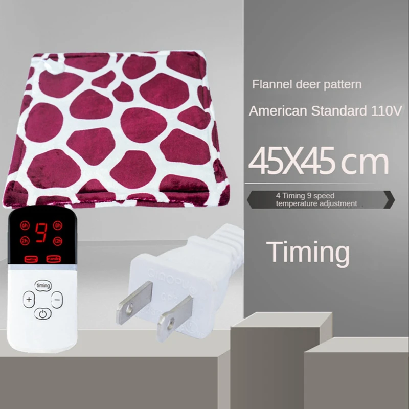 Electric Blanket Thicker Heater Single Body Warmer 45X45CM Thermostat Timing Electric Blanket US Plug
Electric Blanket Thicker Heater Single Body Warmer 45X45CM Thermostat Timing Electric Blanket US Plug