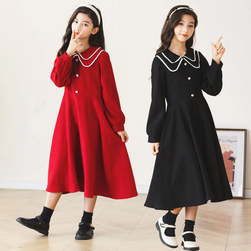 Winter Children Girls Corduroy Dress Autumn Spring Teens Kids Midi Long Length Dresses Child Costumes Outfits Baby Girl Clothing
Winter Children Girls Corduroy Dress Autumn Spring Teens Kids Midi Long Length Dresses Child Costumes Outfits Baby Girl Clothing