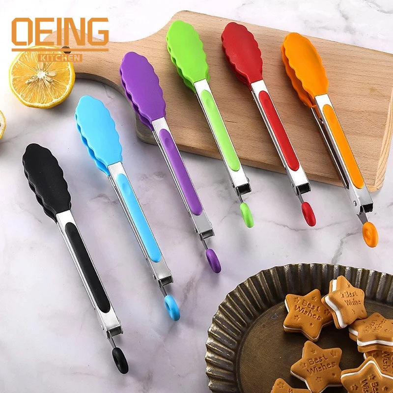 Silicone BBQ Grilling Tong Kitchen Cooking Salad Bread Cake Serving Food Tongs Nonstick Barbecue Clip Clamp Stainless Steel Tool
Silicone BBQ Grilling Tong Kitchen Cooking Salad Bread Cake Serving Food Tongs Nonstick Barbecue Clip Clamp Stainless Steel Tool
