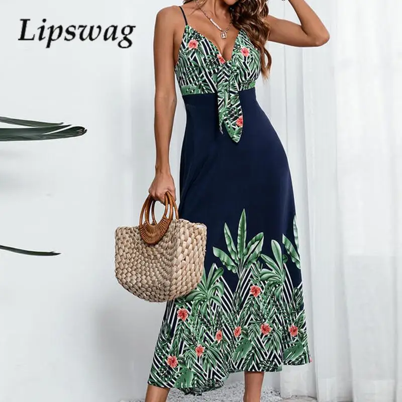 Fashion Pattern Print Suspended Dress Women 2023 Elegant Deep V-Neck Long Dress Office Lady Summer Casual Hollw Out Maxi Dresses
Fashion Pattern Print Suspended Dress Women 2023 Elegant Deep V-Neck Long Dress Office Lady Summer Casual Hollw Out Maxi Dresses