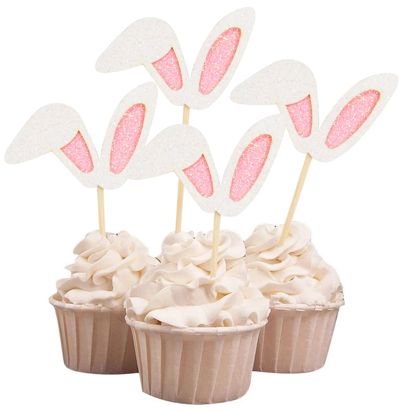 12pcs Pink Bunny Ear Cake Toppers Glitter Easter Rabbit Cupcake Topper For Kids Birthday Easter Party DIY Baking Cake Decor Tool
12pcs Pink Bunny Ear Cake Toppers Glitter Easter Rabbit Cupcake Topper For Kids Birthday Easter Party DIY Baking Cake Decor Tool