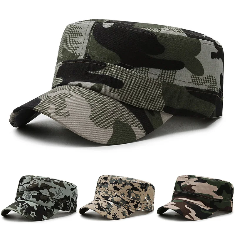

Камуфляжная шапка с плоским верхом, армейская Кепка ВВС, шапка, военные шапки, мужская и женская хлопковая шапка, черная армейская зеленая камуфляжная шапка с вышивкой