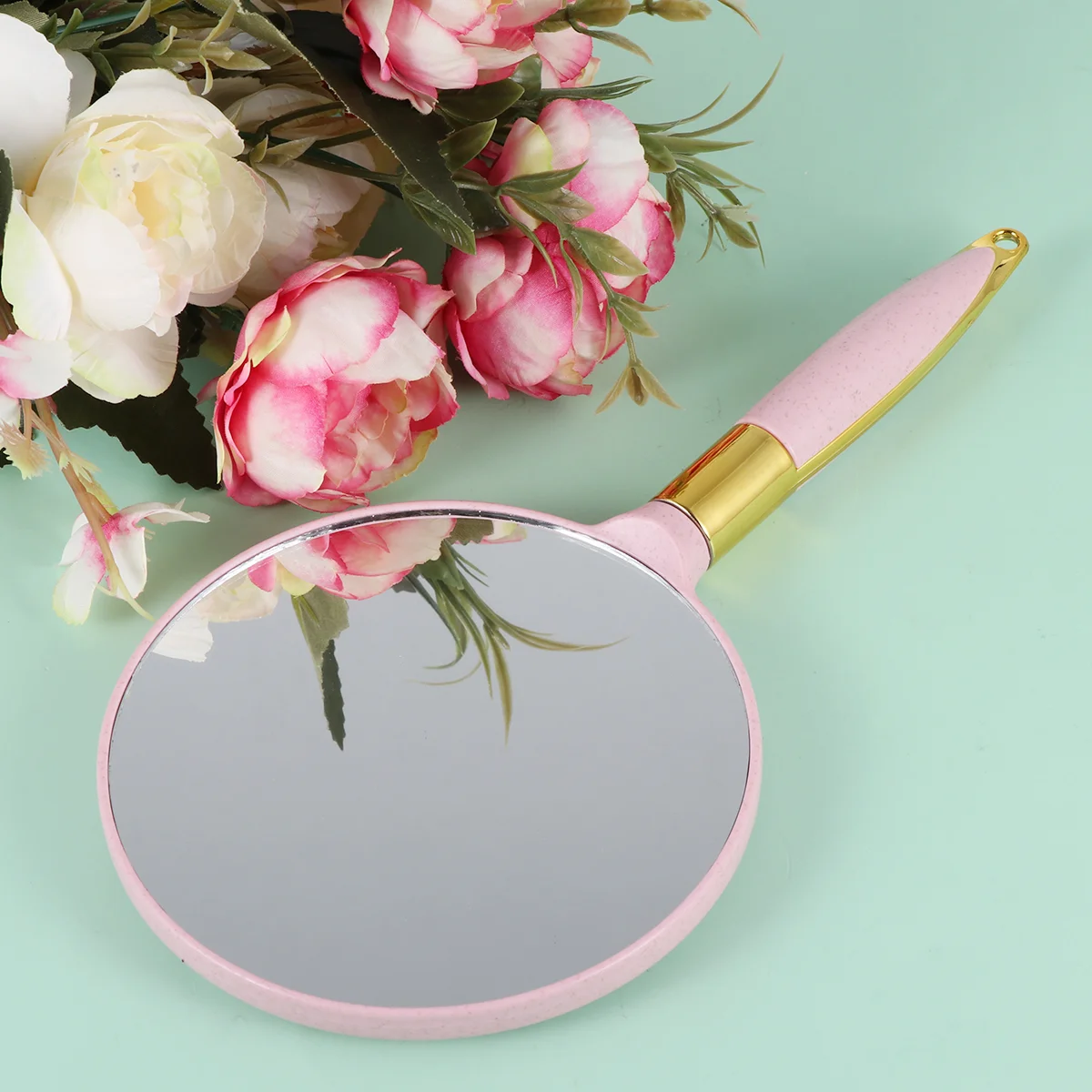 Mirror Hand Handheld Makeup Mirrors Handle Held Vintage Travel Round Vanity Compact Women Portable Salon Clear White Barber 
Mirror Hand Handheld Makeup Mirrors Handle Held Vintage Travel Round Vanity Compact Women Portable Salon Clear White Barber