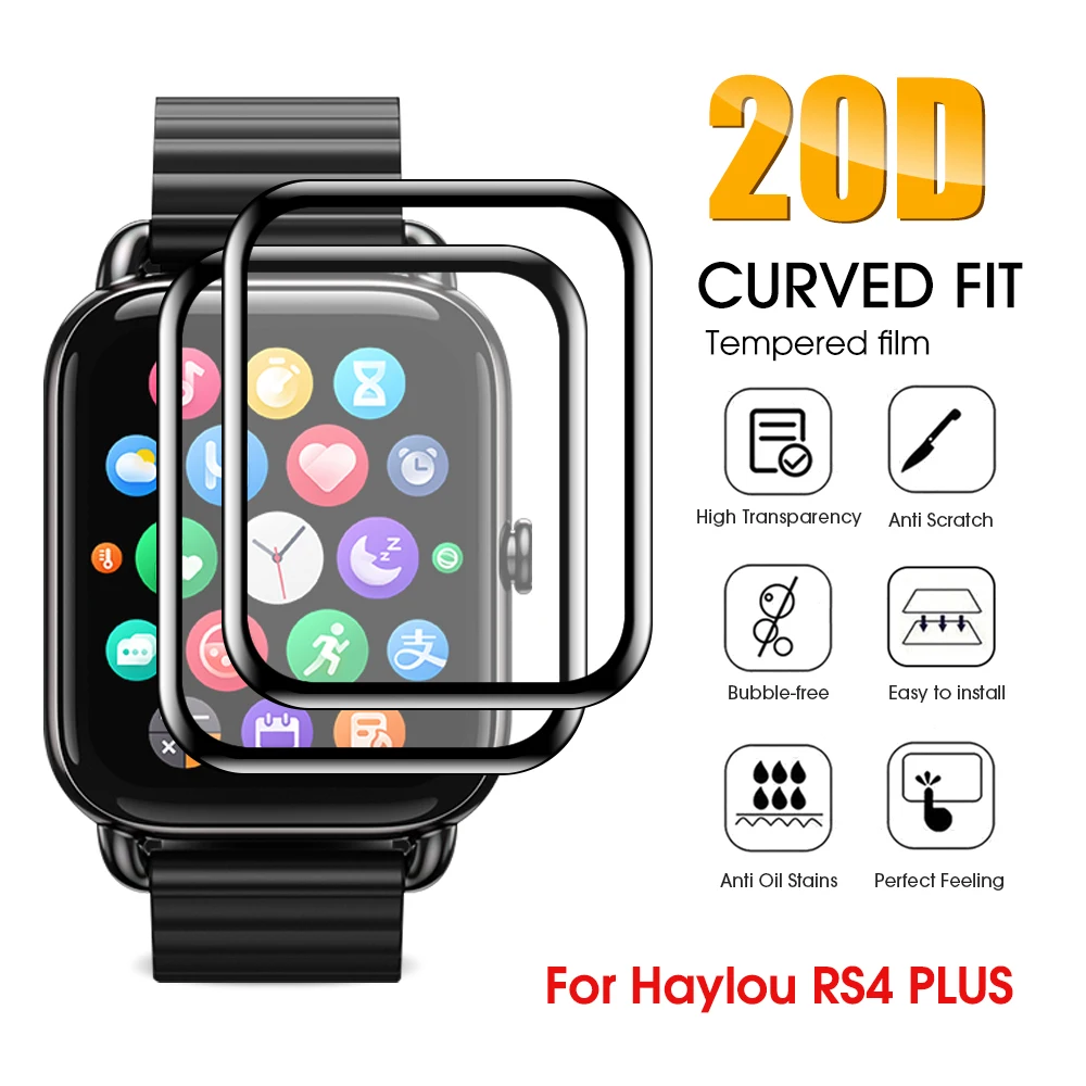 

For Haylou Rs4/Rs4 Plus/GS Smartwatch Full Coverage Screen Protectors Anti-scratch Protective Soft Films For Haylou Rs4