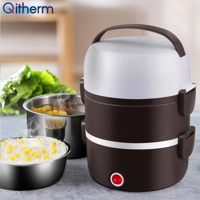 220V Electric Rice Cooker Stainless Steel 2/3 Layers Steamer Electric Heating Lunch Box Food Container Warmer Mini Rice Cooker
220V Electric Rice Cooker Stainless Steel 2/3 Layers Steamer Electric Heating Lunch Box Food Container Warmer Mini Rice Cooker