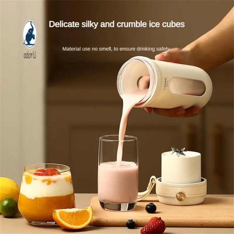 

Wear-resistant Household Crushed Ice Juice Cup Straw Straight Drinking Hole 350ml Juicing Cup Kitchen Tools Electric Juicer Cups