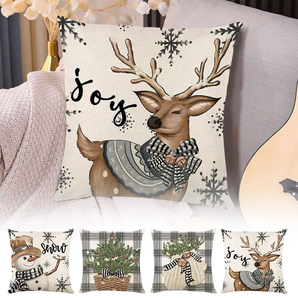 Pillow Cover Lattice Series Christmas Pillowcase Decorative Pillow Santa Elk Snowman Cover Sofa Tree Cushion Q1E1
Pillow Cover Lattice Series Christmas Pillowcase Decorative Pillow Santa Elk Snowman Cover Sofa Tree Cushion Q1E1