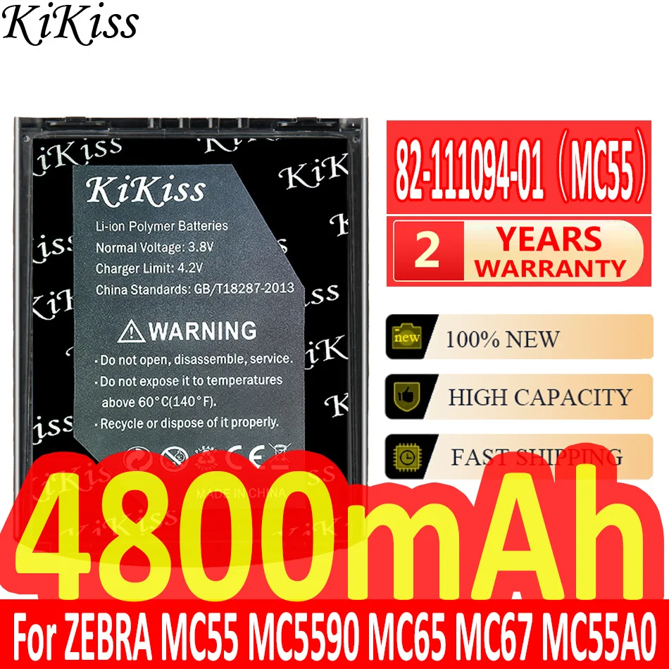 KiKiss Replacement Battery 82-111094-01 For Motorola ZEBRA MC55 MC5590 MC65 MC67 MC55A0 Authentic Battery 4800mAh Batteria
KiKiss Replacement Battery 82-111094-01 For Motorola ZEBRA MC55 MC5590 MC65 MC67 MC55A0 Authentic Battery 4800mAh Batteria